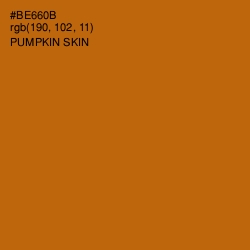 #BE660B - Pumpkin Skin Color Image