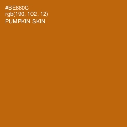 #BE660C - Pumpkin Skin Color Image