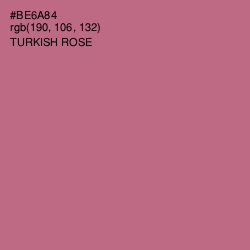 #BE6A84 - Turkish Rose Color Image