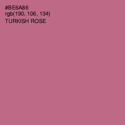 #BE6A86 - Turkish Rose Color Image