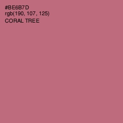 #BE6B7D - Coral Tree Color Image