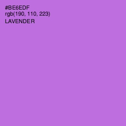 #BE6EDF - Lavender Color Image