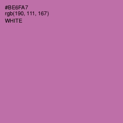 #BE6FA7 - Turkish Rose Color Image