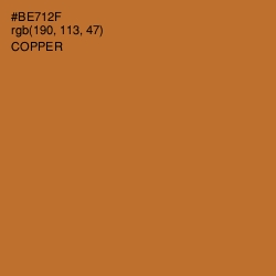 #BE712F - Copper Color Image