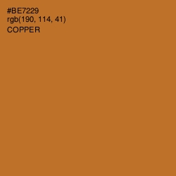 #BE7229 - Copper Color Image