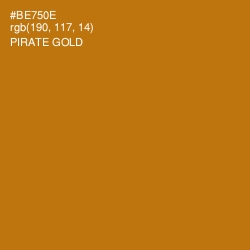 #BE750E - Pirate Gold Color Image