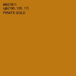 #BE7811 - Pirate Gold Color Image