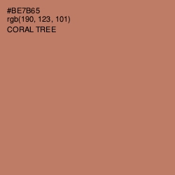 #BE7B65 - Coral Tree Color Image