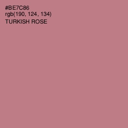 #BE7C86 - Turkish Rose Color Image