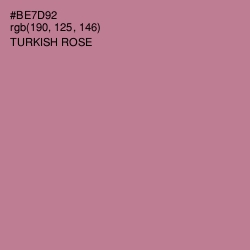#BE7D92 - Turkish Rose Color Image
