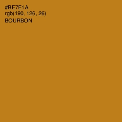 #BE7E1A - Bourbon Color Image