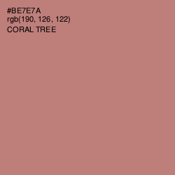 #BE7E7A - Coral Tree Color Image