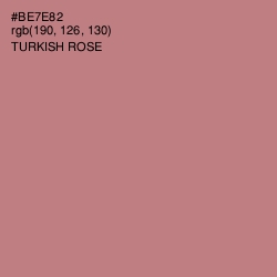 #BE7E82 - Turkish Rose Color Image