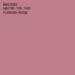 #BE7E8E - Turkish Rose Color Image