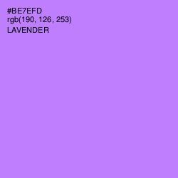 #BE7EFD - Lavender Color Image