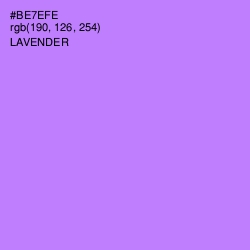 #BE7EFE - Lavender Color Image