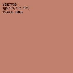 #BE7F6B - Coral Tree Color Image