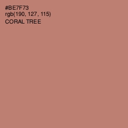 #BE7F73 - Coral Tree Color Image