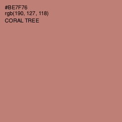 #BE7F76 - Coral Tree Color Image