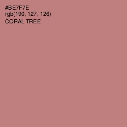#BE7F7E - Coral Tree Color Image