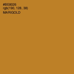 #BE8026 - Marigold Color Image