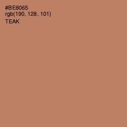 #BE8065 - Teak Color Image