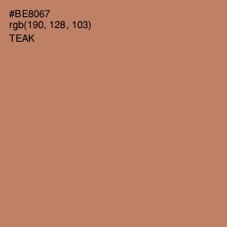 #BE8067 - Teak Color Image