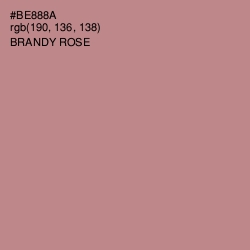 #BE888A - Brandy Rose Color Image