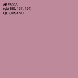 #BE899A - Quicksand Color Image