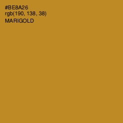 #BE8A26 - Marigold Color Image