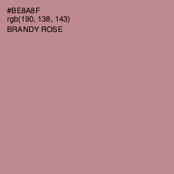 #BE8A8F - Brandy Rose Color Image
