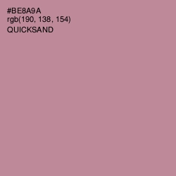 #BE8A9A - Quicksand Color Image