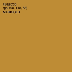 #BE8C35 - Marigold Color Image