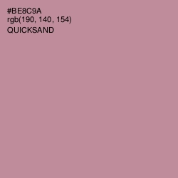#BE8C9A - Quicksand Color Image