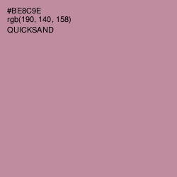 #BE8C9E - Quicksand Color Image