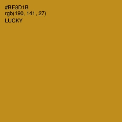 #BE8D1B - Lucky Color Image