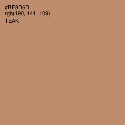 #BE8D6D - Teak Color Image