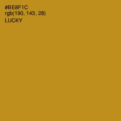 #BE8F1C - Lucky Color Image