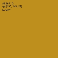 #BE8F1D - Lucky Color Image
