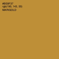 #BE8F37 - Marigold Color Image