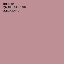 #BE8F94 - Quicksand Color Image