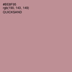 #BE8F95 - Quicksand Color Image