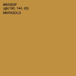 #BE903F - Marigold Color Image