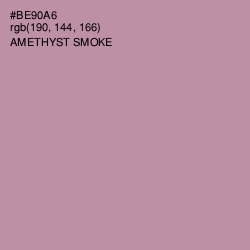 #BE90A6 - Amethyst Smoke Color Image