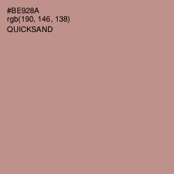 #BE928A - Quicksand Color Image