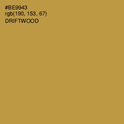 #BE9943 - Driftwood Color Image
