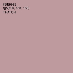 #BE999E - Thatch Color Image