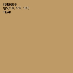 #BE9B66 - Teak Color Image