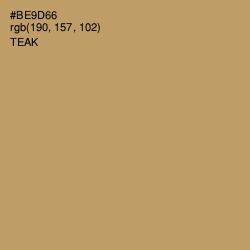 #BE9D66 - Teak Color Image