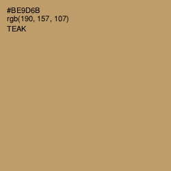 #BE9D6B - Teak Color Image